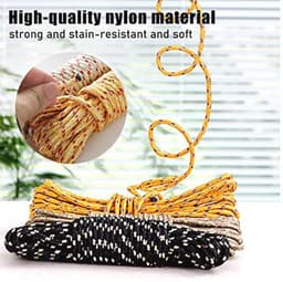 3-pack waslijn van 10 m - Draagbare en verstelbare waslijn voor binnen en buiten — thumbnail 5
