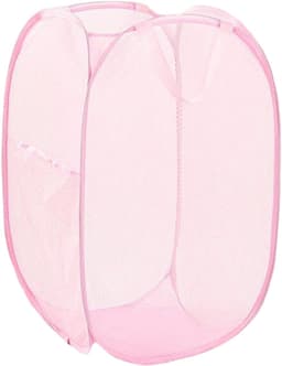 Opvouwbare wasmand - Waszak - Opvouwbare wasmand - Pop-up wasmand met verstevigde handgreep - Geschikt voor zakenreizen - Toerisme en kamperen - Roze - 58*36*36cm — thumbnail 1