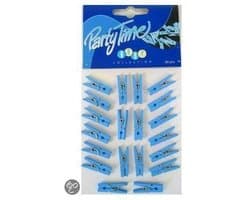 20 mini knijpers blauw — afbeelding 1