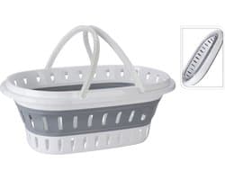 Storage Solutions Wasmand - opvouwbaar - met handvatten - kunststof - 25 Liter - 58 x 38 cm - wasgoedmand