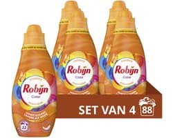 Robijn - Vloeibaar Wasmiddel - Klein & krachtig - Color - 4 flessen - 88 wasbeurten - Voordeelverpakking — afbeelding 1