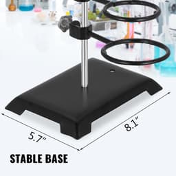 EML STORE Laboratorium Ondersteuning Rek - 3 Verschillende clips - Droogrek Voor Laboratorium - Vrijstaand - Scheikunde Set Accessoires — thumbnail 4
