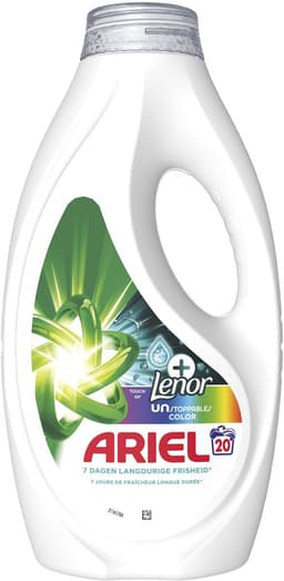 Ariel Vloeibaar Wasmiddel +Touch Van Lenor Unstoppables Color - 4 x 20 Wasbeurten — thumbnail 1