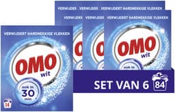 Omo Waspoeder - Wit - 6 x 14 wasbeurten - Voordeelverpakking — thumbnail 1