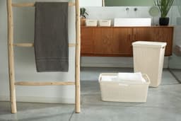 Curver Jute Wasmand met deksel 58L + Wasmand 46L - Gebroken Wit — thumbnail 4