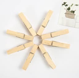 BukkitBow - 100 Stuks 25Mm Mini Natuurlijke Houten Clips Voor Foto Clips Wasknijper Craft Decoratie Clips Pinnen — thumbnail 5