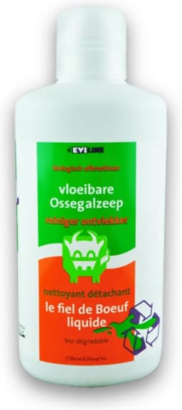 Ossegalzeep vloeibaar - 2 x 1 Liter - 1 fles EVI LINE OSSENGALZEEP Vloeibaar groen/oranje fles en 1 fles ossengal oranje — thumbnail 1