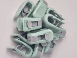 Dekbedclips-Gordijn bevestigingsclip set 8 stuks verpakt-kleur Groen — thumbnail 1