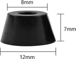 FSW-Products - 4 Stuks Rubberen Voetjes - Onderzetters en Stootdopjes - Rubber Deurstopper - Meubelonderzetter - Trillingsdempers - Antislip Bescherming - 12 x 8 x 7 mm — thumbnail 3