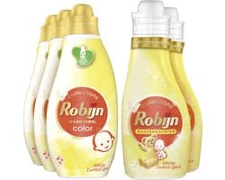 Robijn Perfect Match Zwitsal Wasmiddel en Wasverzachter Pakket - 5 stuks - Voordeelverpakking