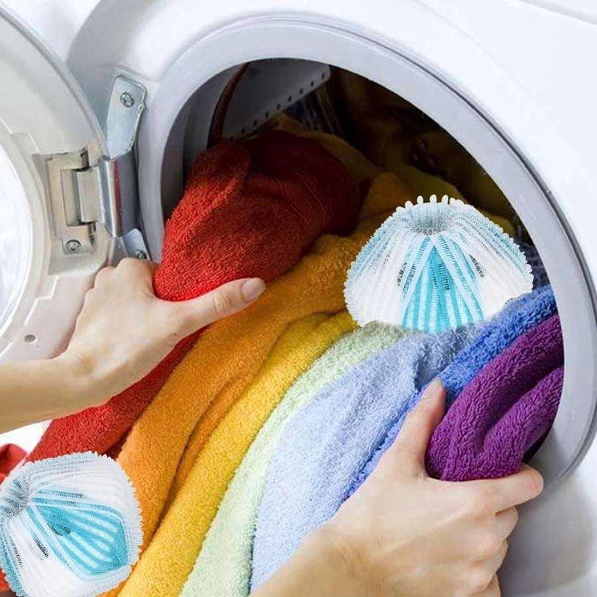 BukkitBow - Pluisballen / Wasballen - Ontpluizer - Pluisverwijderaar - Anti-Pluis Wasbal Set voor Wasmachine/Droger - 6 Stuks — afbeelding 1