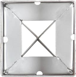 vidaXL - Grondpinnen - 6 - st - 9x9x75 - cm - gegalvaniseerd - staal - zilverkleurig — thumbnail 3