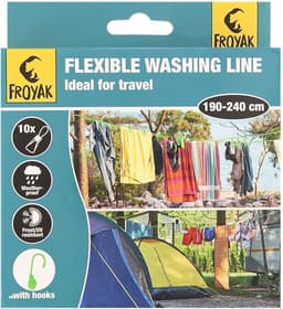 Camping Waslijn - Flexibel - 10 Haken — thumbnail 1