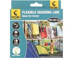 Camping Waslijn - Flexibel - 10 Haken