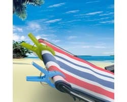 Ibenzoa® Duurzame en Veerkrachtige Klemmen – Set van 12 voor Strandlakens en Kleding