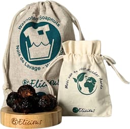Elicious® - Wasnoten - Startset met waszakje - 150 gram - Zeepnoten - Natuurlijk Wassen - Natuurlijk Kledingwasmiddel - Natuurlijk Vaatwasmiddel - Plasticvrij — thumbnail 1