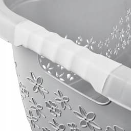 Keeeper Wasmand voor de strijkruimte Lasse 50 L – grijs, geperforeerd — thumbnail 3