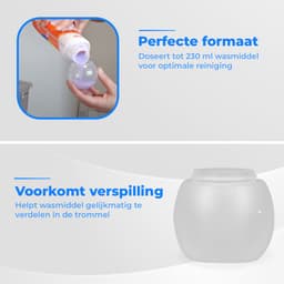 Syllio Doseerbol - 4 Stuks - Tot 230 ML - Wasbol - Wasbollen Voor Wasmiddel - Doseerdop - Wasballen — thumbnail 2