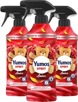 Yumos Textielverfrisser Amber textielspray verwijdert geuren en laat een frisse geur achter - 3x 450ml — thumbnail 1