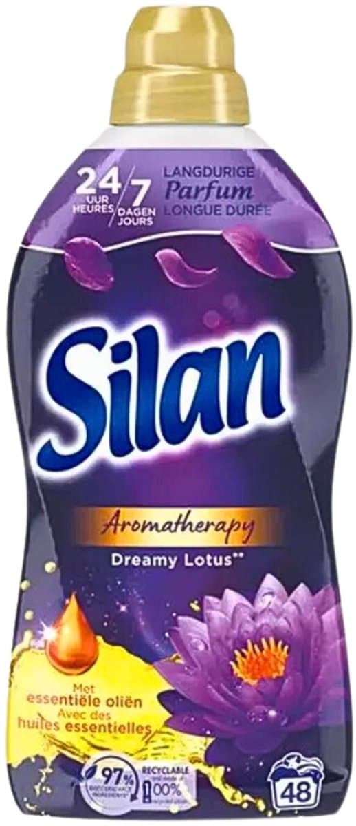 Silan Wasverzachter Aromatherapy – Dreamy Lotus – 48wasb./1,056L – Essentiële Oliën – Langdurige Parfum — afbeelding 1