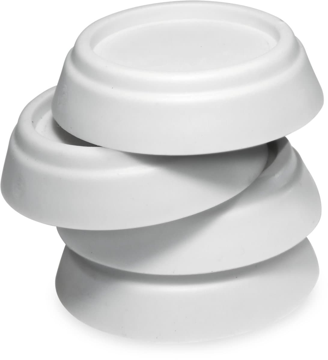 4x Dparts wasmachine trillingsdempers - wit - dempers van rubber - anti trilling schokdempers voetjes — afbeelding 1