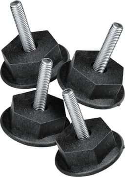 4x Dparts stelvoetjes - M8 x 35mm - vaste stelschroef - stelvoeten - verstelbaar stelvoet - verstelbare pootjes - stelpootjes - stelpoot o.a. voor wasmachine en droger — thumbnail 3