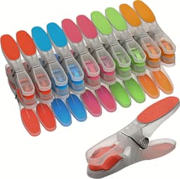 Antislip wasknijpers van siliconen - Set van 20 Meerkleurige Klemmen voor Diverse Toepassingen — thumbnail 1