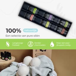 IntraSellers 6XL Drogerballen met 6 Etherische Oliën - 100% Nieuw-Zeelands Schapen Wol - Wasdrogerballen - Droogballen - Wasballen — thumbnail 5