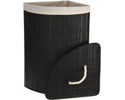 Wasmand Hoek Model - Bamboe - zwart