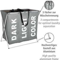 BKS Wasmand - met 3 vakken - Grijs — thumbnail 3