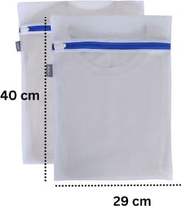 Wowup Waszak | Laundry bag | Set van 6 waszakken met rits | Familie Set | Blauwe rits | Transparant | Wasnet | Waszakjes | Vakantie als kledingsorteerder | Groot formaat | Laken/schoenen/bh/ondergoed/kleding — thumbnail 5