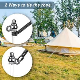 305 cm zware grondankers - set van 4 - eenvoudig in te schroeven - herbruikbaar - campingtenten - trampolines - schuurtjes - schommelsets — thumbnail 3