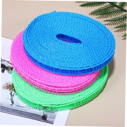 Kledinglijn Set - Reis Waslijn - Buiten Drogen - Sterk Nylon Materiaal - 3 Rollen - As Shown — thumbnail 4