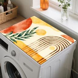 Wasmachinehoes - Beschermhoes Apparaten - Apparaten Beschermen - Antislip Onderkant - 60 x 50 cm - Bohemian Patroon — thumbnail 1