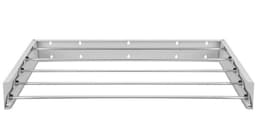 Wanddroogrek 80 cm Opvouwbaar – Uittrekbaar Wasrek voor Muurmontage Aluminium tot 20 kg – wanddroogrek opvouwbaar – wasrek aan muur – aluminium wasrek – laundry wall rack – ruimtebesparend droogrek – 64839 — thumbnail 4