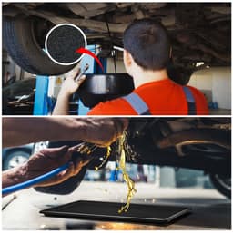 Uiifan 1 Set 35 x 24 x 1.4 Inch Olie Afvoer Druppelpan voor Auto met Vierkant Geen Splatter Pad Olie Druppelbak Olie Verversingsmat voor Onder Auto Transmissie Garage Automotive Oprit om de vloer — thumbnail 4