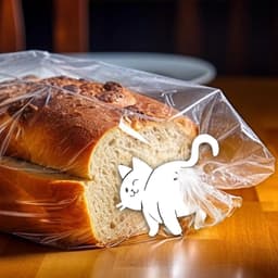 Brood Clips - Tas Houder - Keuken Organisatie - Grappig Kat Ontwerp - 12.7 cm - Meerkleurig — thumbnail 2