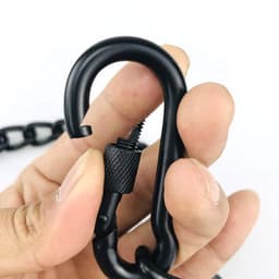Cosensi- Ketting Roestvrij Staal - Hangstoelketting - Verlengketting - 180 kg Capaciteit - Met Karabijnhaken - Verstelbaar 66 cm - Hangmatketting — thumbnail 4