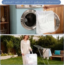 Grote waszak voor delicate kleding, ideaal voor het beschermen van wasgoed en voorkomen van schade — thumbnail 2