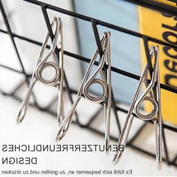 Set van 45 roestvrijstalen wasknijpers - Duurzame klemmen voor waslijn, handdoeken en kleding — thumbnail 4