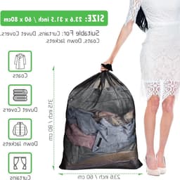 Grote Waszak XL 60 x 80 cm - 2 Stuks, Fijne Mesh, Ideaal voor Kleding, Bedlinnen en Dekens — thumbnail 5