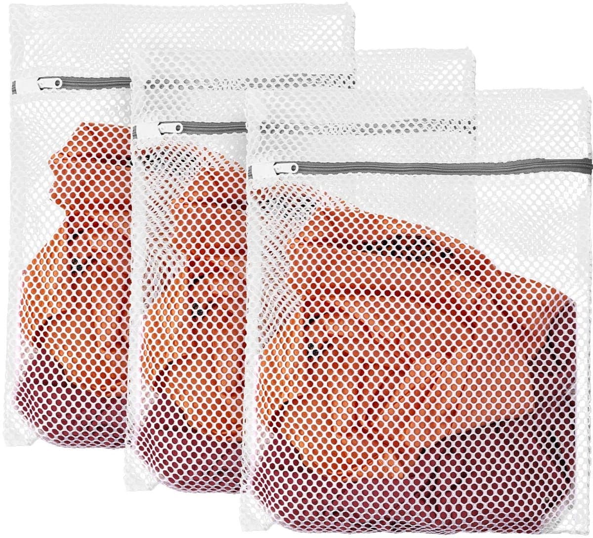 Dailygoods - Waszakken - Herbruikbare wasnetten - Met ritssluiting - 30 x 40 cm - Voor wasmachine - Bescherming kleding - Ideaal voor delicate stoffen — afbeelding 1