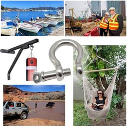 Schroefanker - Trekstaaldraadanker M12 Beugel - Zware Constructie - Roestvrij Staal 304 - M12 880 kg - Zilver — thumbnail 2