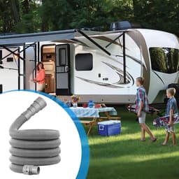 Afvoerslang Caravan - Vuilwaterslang Camper - Afvalwater Afvoeren - Verstelbare Lengte - 2/4/6/10m - Grijs — thumbnail 4