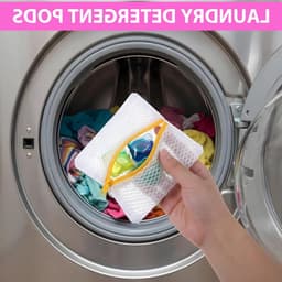 Mini-wasnetten en waszakken voor wasmiddelcapsules, duurzame polyester opbergzakken voor geurparels en gevoelige stoffen, ideaal voor reizen en wasorganisatie — thumbnail 4