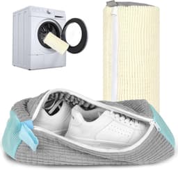 Schoenwaszakken voor de wasmachine - 2 stuks, ideaal voor het reinigen van sportschoenen en leren schoenen — thumbnail 1
