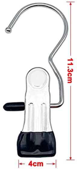 Dit opvouwbare kledingrek wordt geleverd geschikt voor 20 klemmen, een sokkenrek, roestvrijstalen klemmen en een druppelbestendige hanger. Het is ideaal voor het drogen van sokken, bh's, handdoeken, ondergoed en babykleding. — thumbnail 5