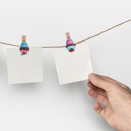 Mini Houten Clips - Wasknijpers Foto Clips - Decoratieve Toepassingen - Uniek IJsjespatroon - 43 x 2 x 13 cm — thumbnail 3