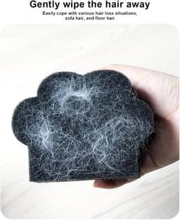 Anti-pluis Kap - Wasfilter Spons - Kleding Reinigen - Herbruikbaar Sponsontwerp - 22 x 18 cm - Zwart — thumbnail 4