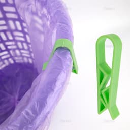 Vuilniszak Clips - Prullenbak Houder - Keuken Afval - Anti-Slip Ontwerp - 10 Stuks Groen — thumbnail 2
